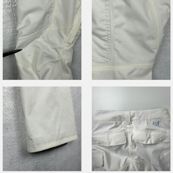 Burton Vida DryRide Pants Womens S White Snowboard Slim Fit Waterproof Vented - Picture 10 of 16